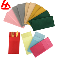 Essuie-mains jetables gris Linge Serviette de table Serviettes en papier de soie de couleur douce