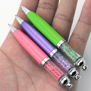 Stylo bille en métal avec logo personnalisé, cristal coloré, nouvelle tendance, largeur d'écriture 1,0 mm - Product Image 4