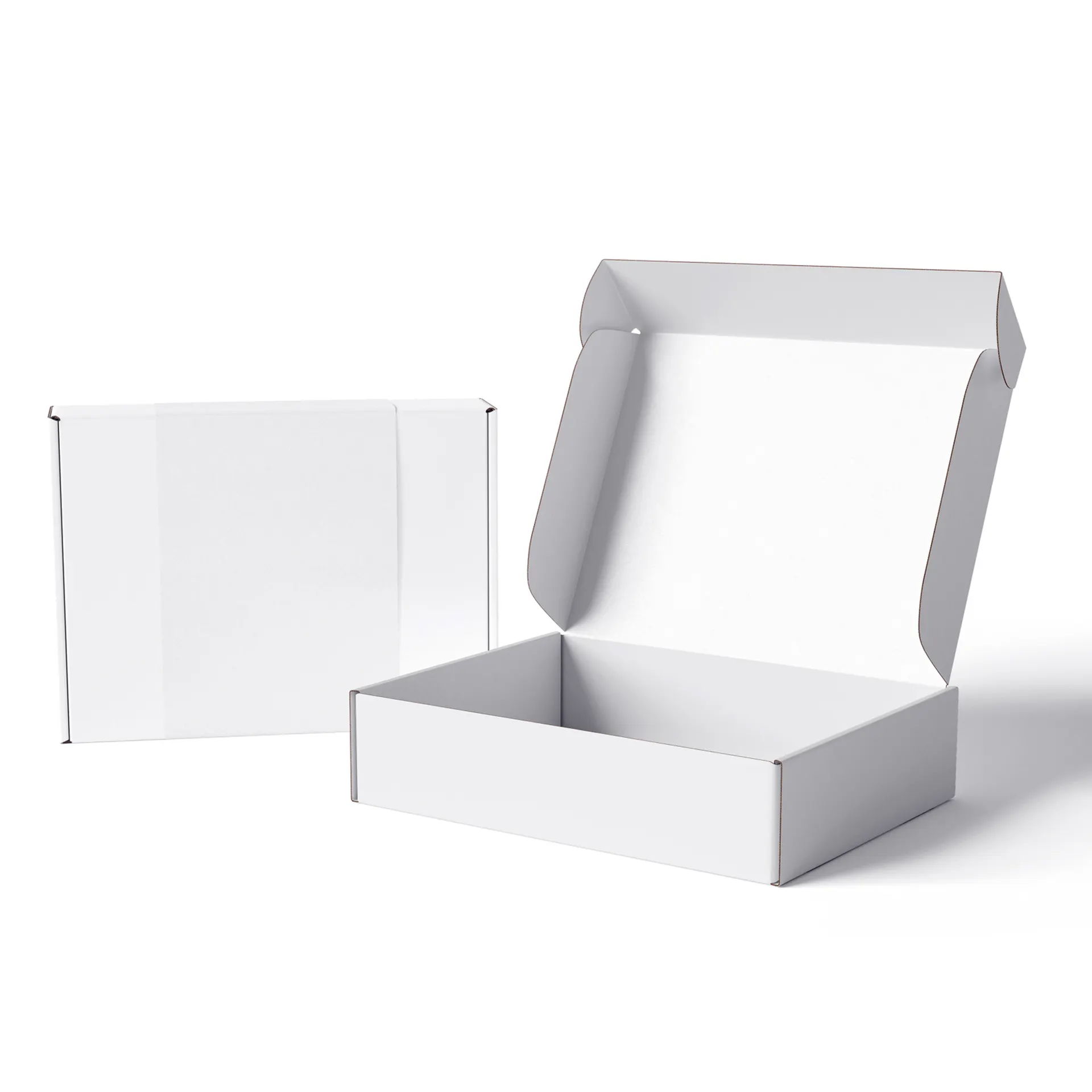 Großhandel Custom Logo White Plain Versand Karton Karton Verpackung Wellpappe Faltbare Box Poly Mailer Box Für Unterwäsche