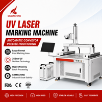 Machine de marquage laser UV grand format CKMACHINE 900*900mm 10W/15W/20W/30W Haute Précision DWG DST pour Vitres, Portes et Miroirs Intelligents