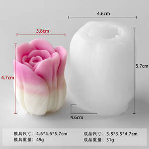 Moule en silicone DIY <span class=keywords><strong>pour</strong></span> diffuseur d'arômes en forme de tulipe, <span class=keywords><strong>kit</strong></span> d'artisanat en pierre de gypse, moule à fleurs <span class=keywords><strong>pour</strong></span> décoration en chocolat et résine - Product Image 5