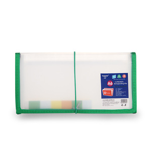 Tùy chỉnh PP thân thiện với môi mở rộng thư mục tập tin A6 với in lụa màn hình - Product Image 5