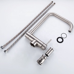 304 acier inoxydable brossé évier mélangeur fenêtre intérieure pliant 360 Rotation bain cuisine évier robinet - Product Image 4