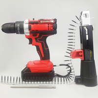 Haute qualité 18V perceuse électrique sans fil bricolage tournevis de qualité pour vis à cloison sèche 2 piles incluses 25-55mm