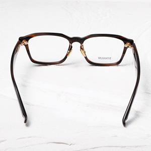 Gafas de Titanio con Montura Completa Rectangular, Color Sólido, Unisex, Anti-UV, Monturas de Corrección Visual para Adultos NP-155 - Product Image 5