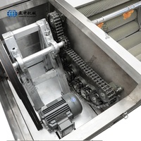 Machine à laver industrielle pour pommes de terre, carottes, gingembre, 60-100 kg/h, machine spirale, machine à peler les patates douces, machine à peler le manioc, éplucheur à rouleaux