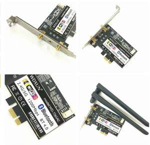 AC7265 7265ac 802.11AC double bande 867Mbps BT 4.0 adaptateur réseau PCI-E interne Compatible Intel <span class=keywords><strong>7265NGW</strong></span> pour ordinateur de bureau WIFI - Product Image 4