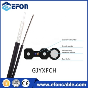 Câble de dérivation extérieur intérieur FTTH G652D G657A1 1 2 4 Core LSZH Jacket Ignifuge SM <span class=keywords><strong>Fil</strong></span> à <span class=keywords><strong>fibre</strong></span> optique - Product Image 3