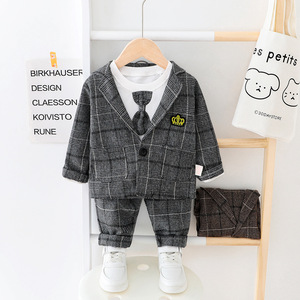 <span class=keywords><strong>Ensemble</strong></span> <span class=keywords><strong>de</strong></span> costume <span class=keywords><strong>de</strong></span> baptême pour enfants, survêtement décontracté mais élégant, <span class=keywords><strong>ensemble</strong></span> classique polyvalent pour toutes les occasions - Product Image 2
