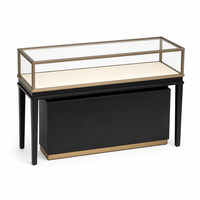 Vitrine sur pied personnalisée pour bijoux avec présentoir en verre pour marques, détaillants et intérieurs commerciaux