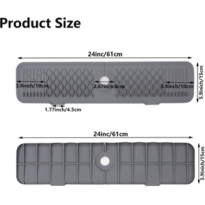 Facile da pulire rubinetto in Silicone tappetino gocciolatore vassoio <span class=keywords><strong>lavello</strong></span> accessori controsoffitto proteggere tappetino per cucina bagno lavandino - Product Image 2
