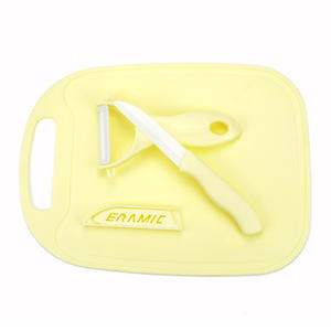 Juego de Utensilios de <span class=keywords><strong>Cocina</strong></span> ZH Brand ZH01002 con Pelador de Cuchilla de Cerámica, Tabla de Cortar de <span class=keywords><strong>Silicona</strong></span>, Cuchillo para Frutas y Mango de Plástico - Product Image 3