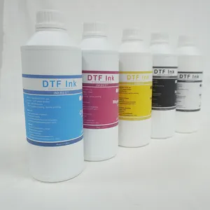 1000ml impressão de transferência dtf tinta branca, 1 litro e multicolor recarga de pigmento, tinta de tintura de inkjet