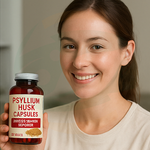 Горячая распродажа: Органические сертифицированные капсулы из шелухи подорожника — пищевая добавка для взрослых для контроля веса, очищения кишечника и регулирования энергии - Product Image 4