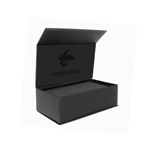 Cajas de Embalaje de Cartón <span class=keywords><strong>Negro</strong></span> de Lujo Personalizadas para Botellas de Whisky y <span class=keywords><strong>Vodka</strong></span>, con Relieve, Caja de Regalo de Papel Hecha a Mano - Product Image 5