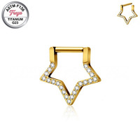 Anneaux de nez en titane Freya pour femmes et hommes, anneaux de septum, piercings pour cartilage, daith, tragus, hélix, rook, bijoux de piercing