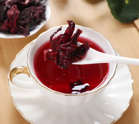 Thé aux fleurs d'hibiscus séchées en vrac pour usine, emballage en boîte, thé aux herbes en sachet
