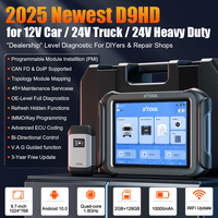 Herramientas de Diagnóstico D9HD para Automóviles de 12V y Camiones de 24V, Codificación de ECU, Programación Automática, Escáner OBD OBD2, Herramientas para Talleres Mecánicos, Nuevo 2025