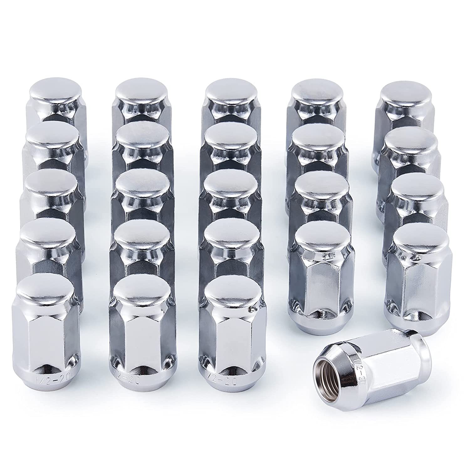 32) 14x1.5 WHEEL LOCKS 8 POINT TUNER LUG NUTS OPEN END CHEVY GMC FORD DODGE GM e