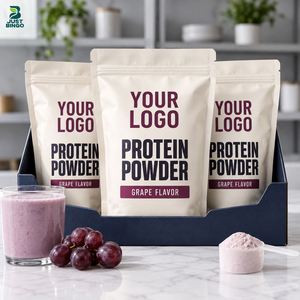 Fabrication OEM de poudre de supplément protéiné halal avec saveur personnalisée et emballage imprimé, provenant d'une installation certifiée HACCP - Product Image 1