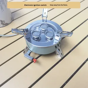 Para estufa de Gas <span class=keywords><strong>butano</strong></span> de acero inoxidable de alta potencia para bote alpino Camping Altitudes altas Uso al aire libre - Product Image 2