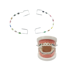 YOUYA DENTAL Appareils orthodontiques colorés (1 paire) avec fils et supports