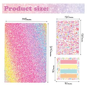 Nuovo Set Diario Fai-da-Te con Decorazioni Dorate per Ragazze Oltre i 4 Anni, Album di Ritagli, Regalo per Bambini, Agenda Transfrontaliera - Product Image 5