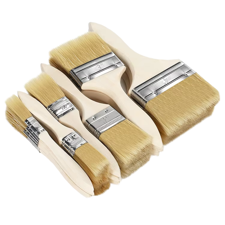 Wholesale Hog Bristle Paint Brushes Multi