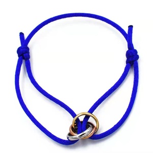 Wholesale Minimalist Jewelry <b>Couple</b> Bracelet Stainless Steel <b>Ring</b> Charm String Bracelets for Women Men - Product Image 1