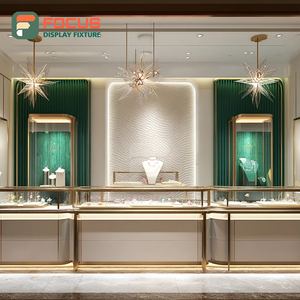 Mostrador de Exhibición de Joyería Personalizado de Alta Visibilidad, Fabricante de Mostradores con Panel de Vidrio Templado para Centros Comerciales - Product Image 2