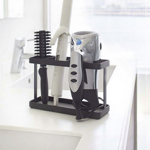 Support <span class=keywords><strong>mural</strong></span> multifonctionnel en métal <span class=keywords><strong>à</strong></span> un niveau, sans perçage, pour sèche-<span class=keywords><strong>cheveux</strong></span>, brosses, fers <span class=keywords><strong>à</strong></span> boucler et peignes – Style nordique pour chambre <span class=keywords><strong>à</strong></span> coucher - Product Image 6