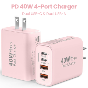 Chargeur mural USB C 3.0 PD polyvalent et fiable, compatible PD QC, sortie 40W pour tous les appareils USB C, charge sécurisée, haute vitesse. - Product Image 1