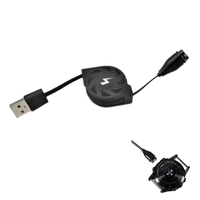 Cable USB Tipo-C Retráctil Inteligente de 1M, 3A, Carga Rápida, Carcasa Metálica Trenzada, Cable de Cobre Puro, para Garmin Vivomove 3 Music, Impresora, IOS