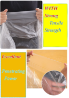 Tablier jetable imperméable en PE avec logos personnalisés et taille ajustable, directement de l'usine chinoise, en vente avec service OEM