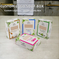 Boîte d'emballage de savon liquide recyclable en carton ivoire avec logo personnalisé en relief
