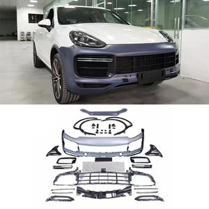 Kit <span class=keywords><strong>di</strong></span> Conversione <span class=keywords><strong>Auto</strong></span> 2015-2017, Nuovo Paraurti Anteriore Turbo con Fori per Fendinebbia per Cayenne 958.2 9Y0 - Product Image 1