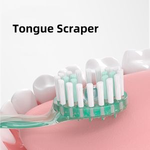 Airkiss Private Label Volwassen Plastic Tandenborstel Nylon Zacht Perzik Smaak Mondwater Floss Picks Tong Schraper Reizen Tandenstokers - Product Image 4