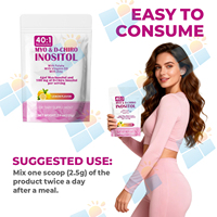 SUNI OEM/ODM Marque Privée Végétalienne 225g Myo-Inositol et D-Chiro Inositol en Poudre Suppléments pour l'Équilibre Hormonal Féminin