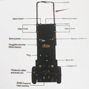 Groothandel Hoge Kwaliteit Aangedreven Handmatige Duw- en Automatische 300kg Traploper - Product Image 3