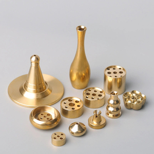 Porta <span class=keywords><strong>incienso</strong></span> mini de latón dorado de 2.7*1cm con base, múltiples orificios, lindo difusor aromático y para varillas de <span class=keywords><strong>incienso</strong></span>. - Product Image 5