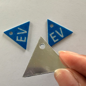 Placa de Aluminio Premium con Advertencia para Vehículos Eléctricos, Película Reflectante 3M EGP de Cuarta Intensidad, Señales de Tráfico Personalizables con <span class=keywords><strong>Número</strong></span> de Vehículo - Product Image 3