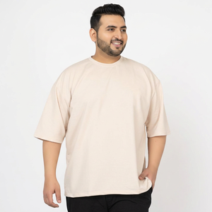 เสื้อยืดโอเวอร์ไซส์พิมพ์ลายตามสั่ง ผ้าฝ้าย 100% สำหรับผู้ชายไซส์ใหญ่ คอกลม แขนปกติ สไตล์ไฮสตรีท น้ำหนัก 300 กรัม แห้งเร็ว - Product Image 1