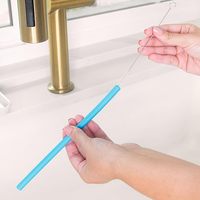 Pailles en silicone réutilisables 8 mm 10 mm sans BPA, sans caoutchouc, souples et courbées