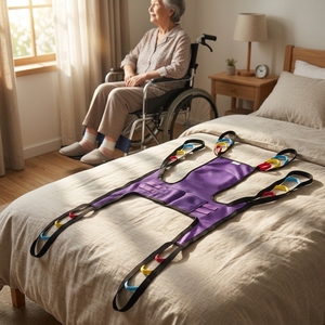 <span class=keywords><strong>Hamac</strong></span> de transfert de patient à usage unique en non-tissé, pour personnes handicapées, avec sangle de levage corporel - Product Image 1
