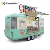 Remolque Comercial de Helados Totalmente Equipado, Personalizado para Conos de Nieve, Hielo Raspado y Granizados, Cocina Móvil, Camión de Concesiones y Catering