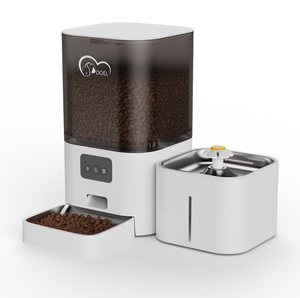 Comedero Inteligente para Mascotas 2 en 1, Dispensador Automático de 6L de Gran Capacidad y Bebedero de 2.5L, Control por Aplicación WiFi para Perros y Gatos, Comida Seca - Product Image 1