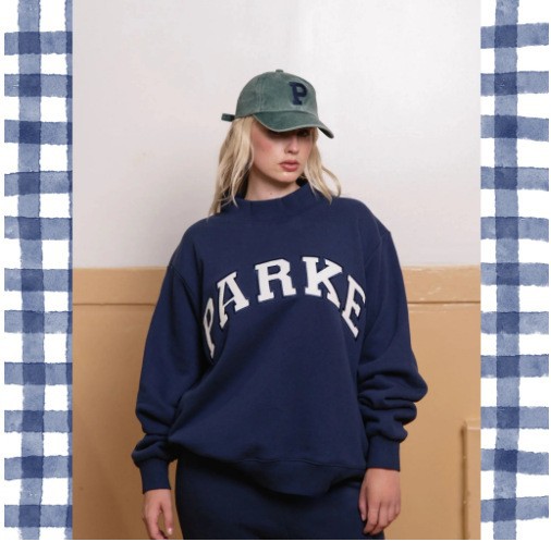 Navy with White Letter