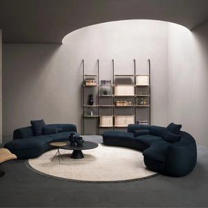 Grand canapé d'angle en arc de cercle minimaliste italien, canapé d'angle en tissu dépoli sectionnel <span class=keywords><strong>piaf</strong></span> - Product Image 4