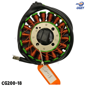 Bobine de magnéto de <span class=keywords><strong>moto</strong></span> CG125 CG150 CG200 Bobine de stator en cuivre pour générateur de <span class=keywords><strong>moto</strong></span> Honda Accessoires de moteur - Product Image 3
