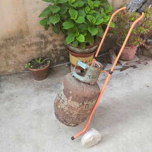 Carrito para Cilindros de Gas Pequeños, 900x370x165mm, Estructura de Acero, 2 Ruedas, Carrito de Herramientas Resistente para el Transporte y el Cambio de Gas - Product Image 1